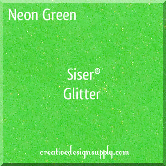 12” Neon Green Glitter