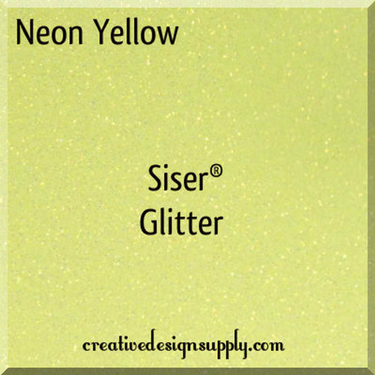 20” Neon Yellow Glitter