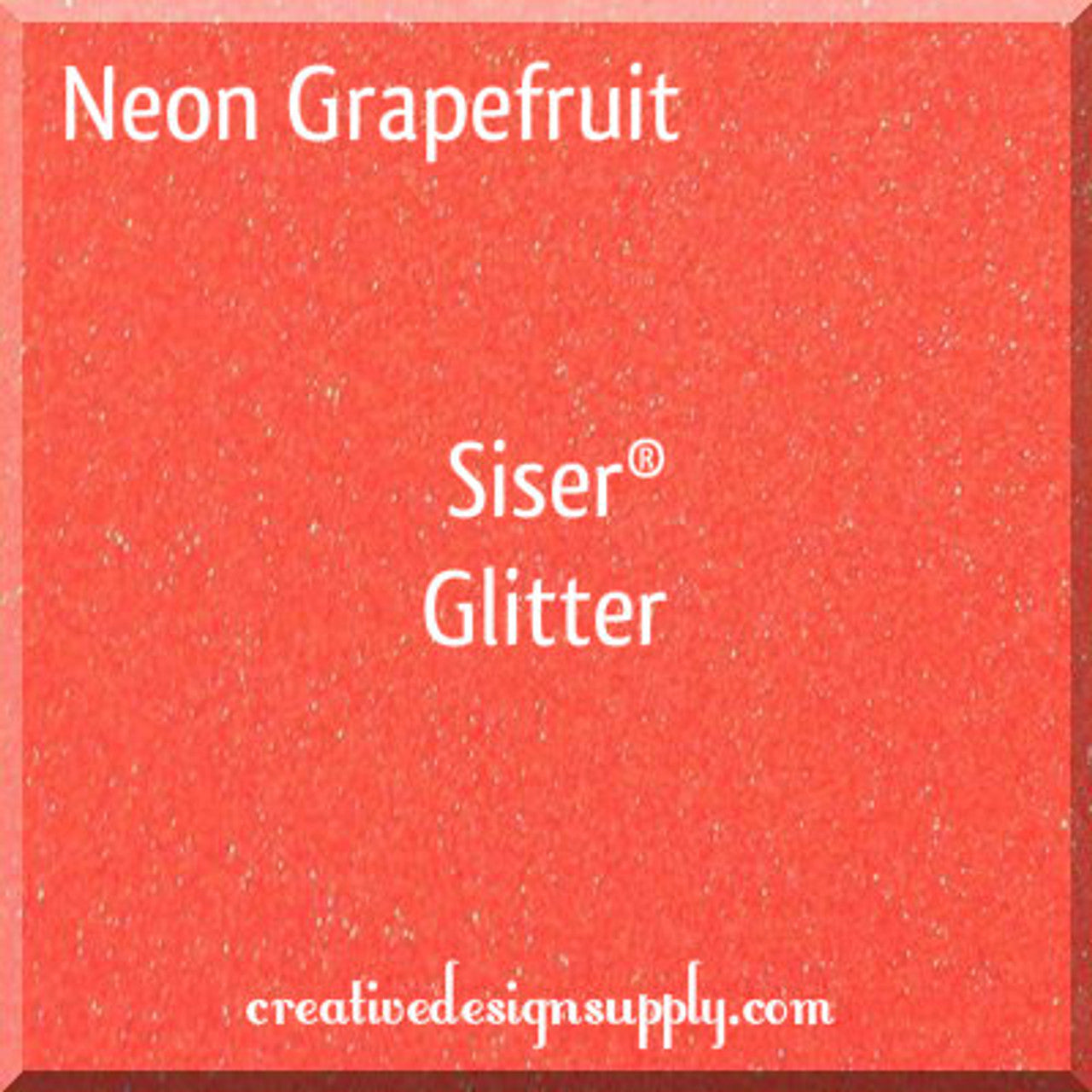 20” Neon Grapefruit Glitter