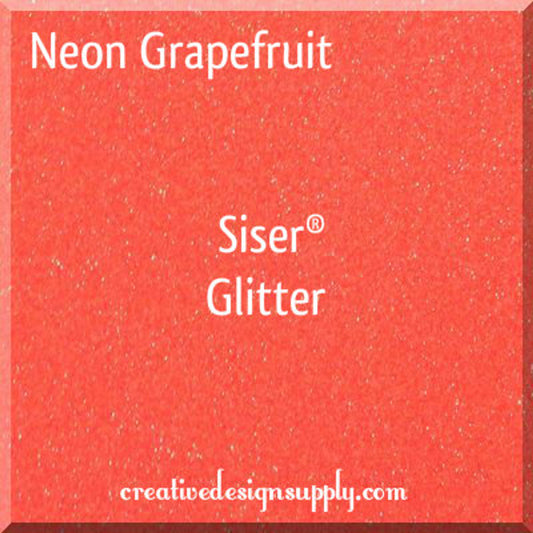 20” Neon Grapefruit Glitter