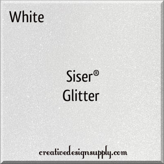 20” White Glitter