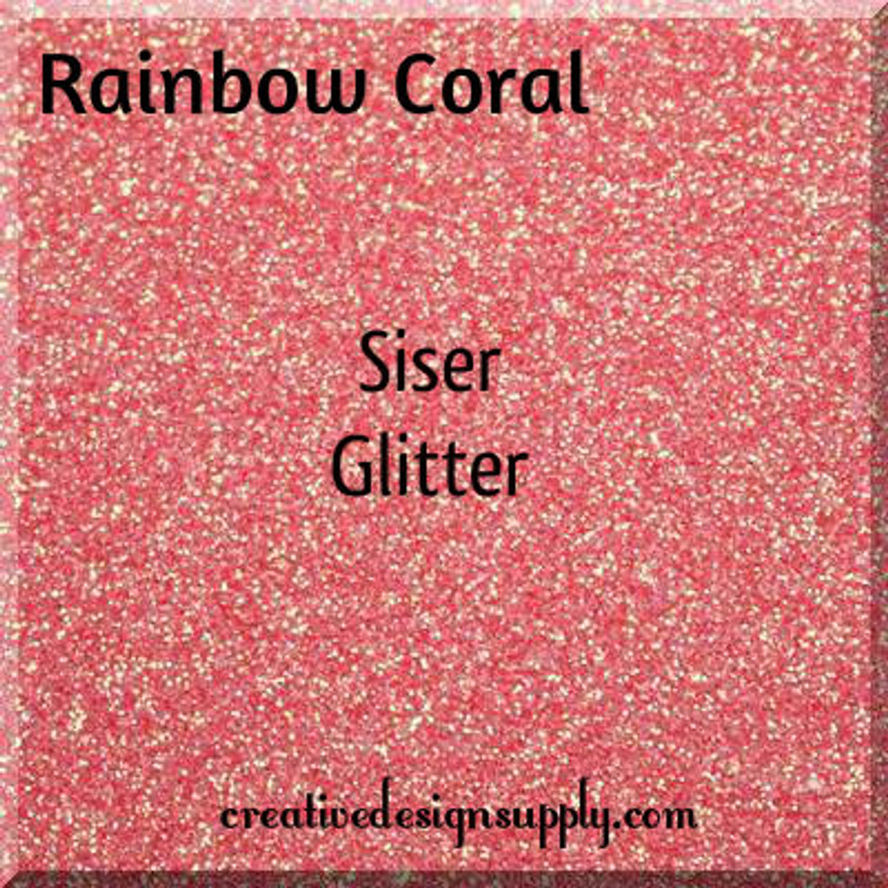 20” Rainbow Coral Glitter