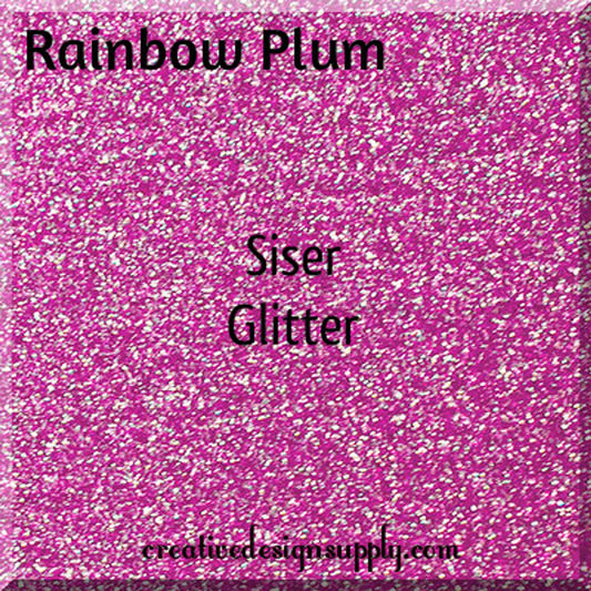 12” Rainbow Plum Glitter