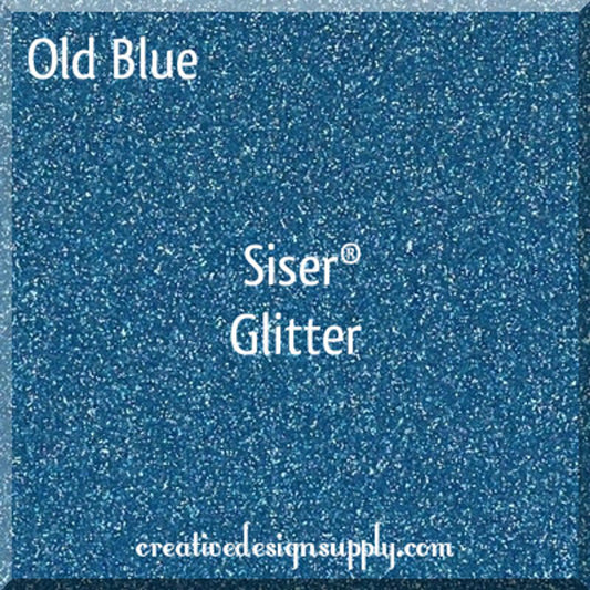 12” Old Blue Glitter