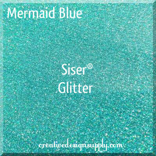 12” Mermaid Blue Glitter