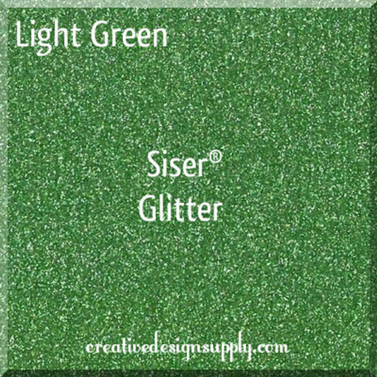12” Light Green Glitter