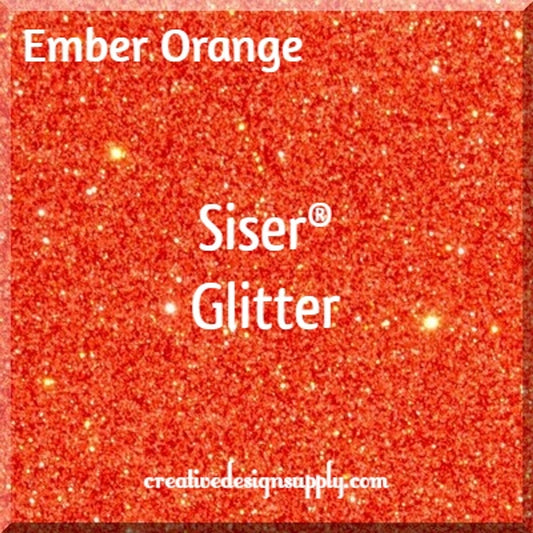 12” Ember Orange Glitter