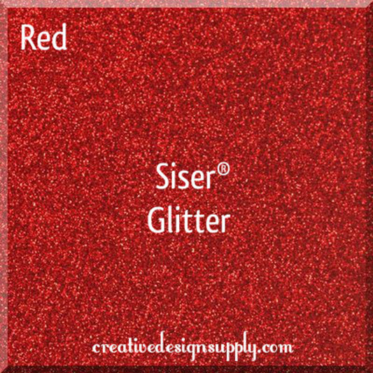 12” Red Glitter