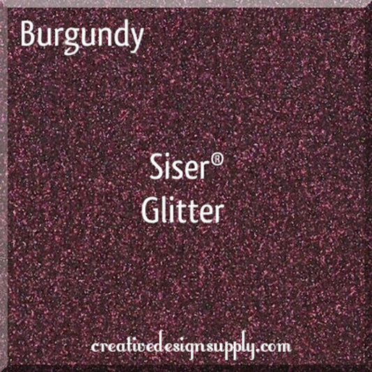 12” Burgundy Glitter