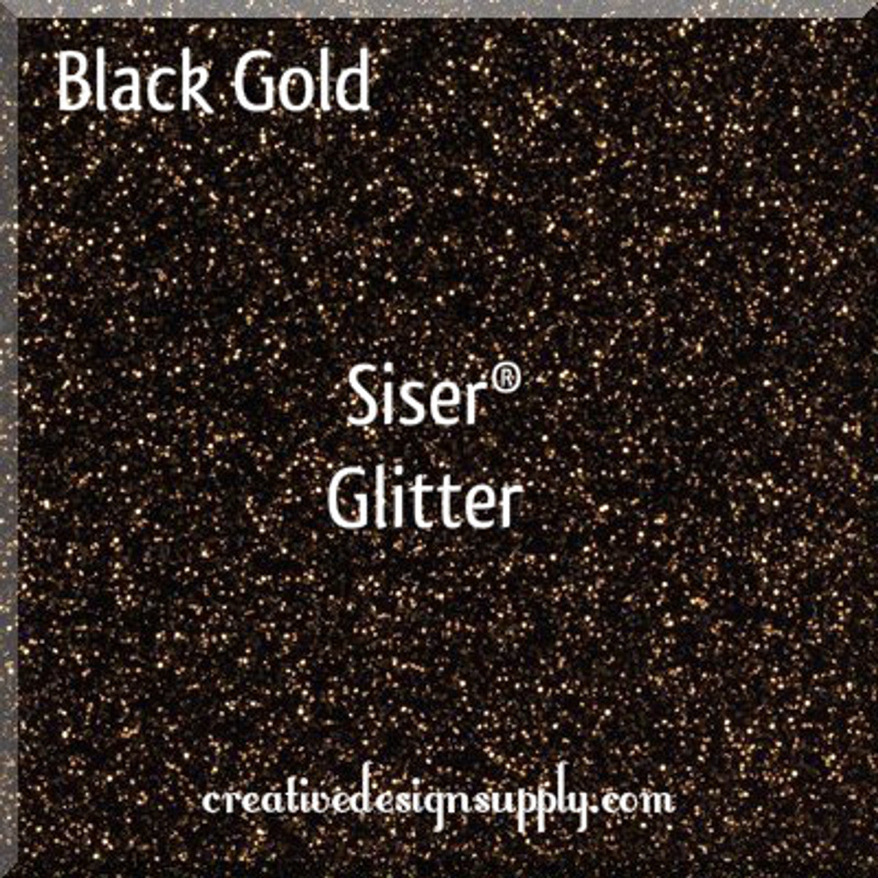 20” Black Gold Glitter