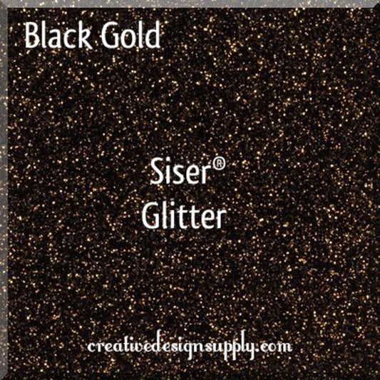 20” Black Gold Glitter