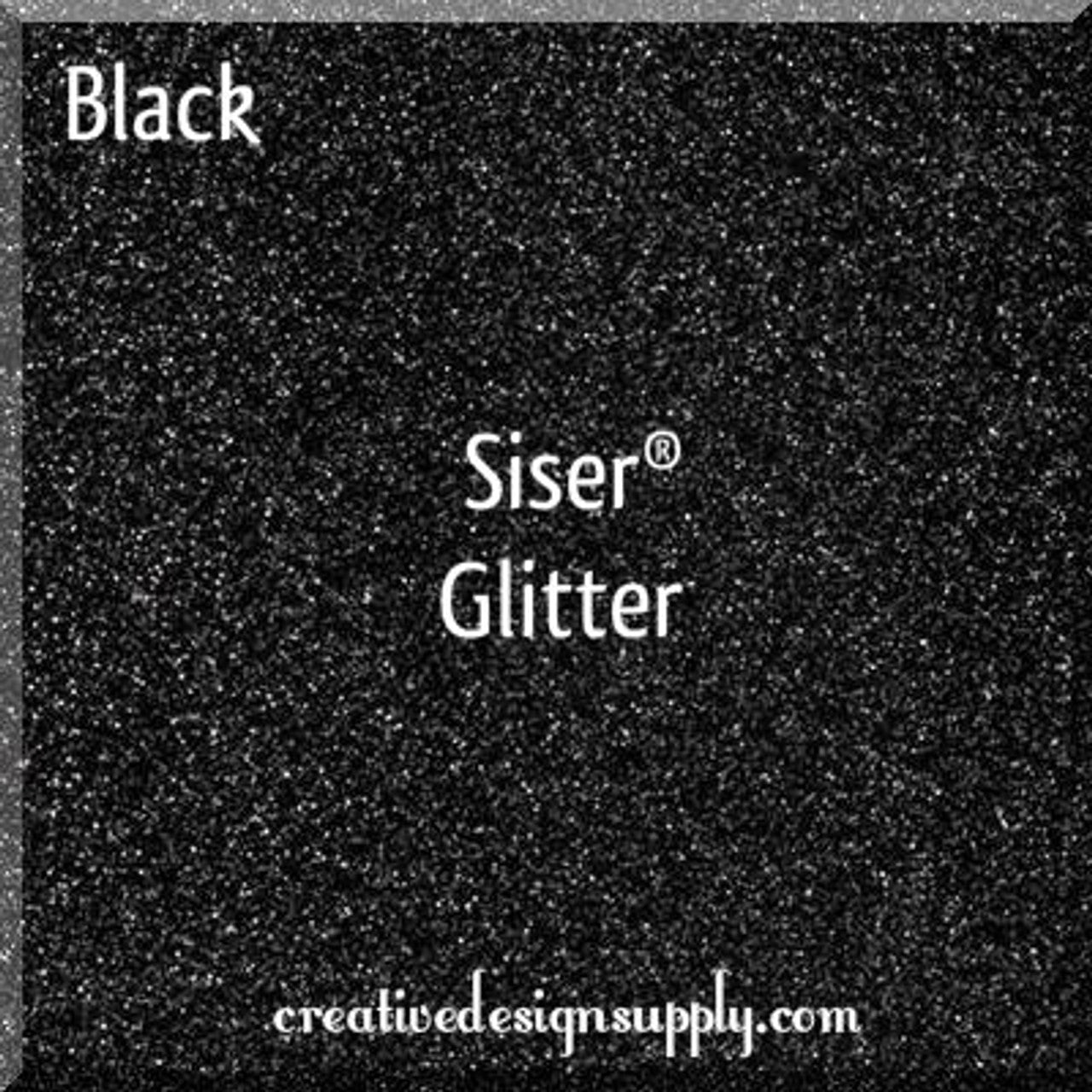 20” Black Glitter