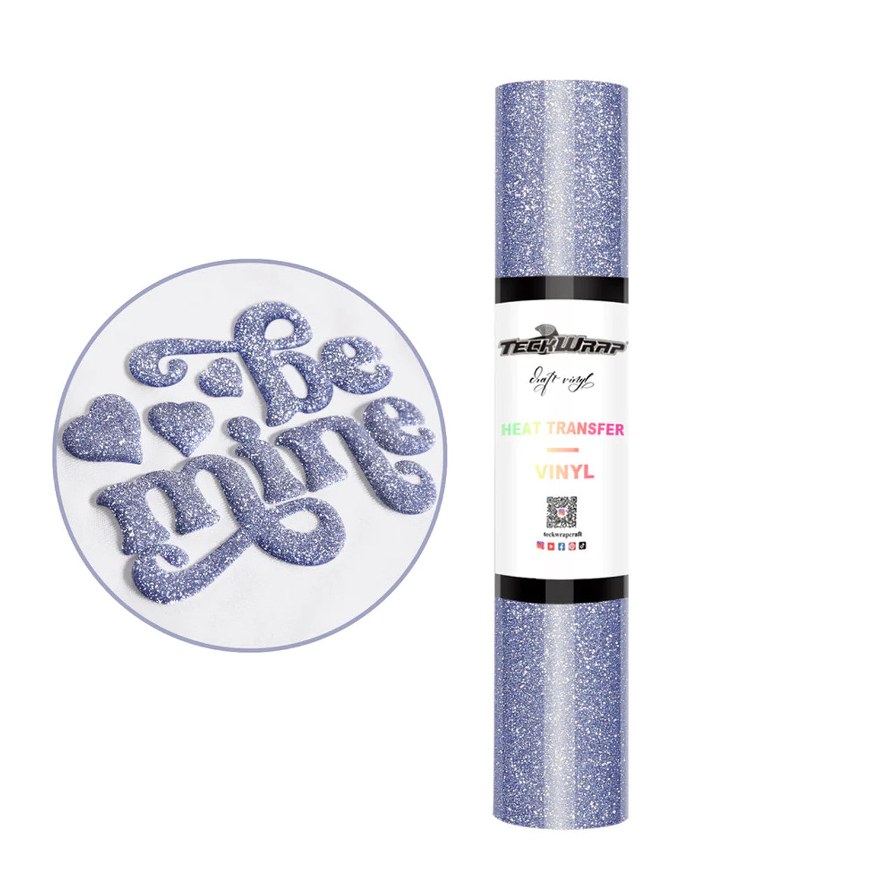 5ft Angel Blue Glitter Puff HTV