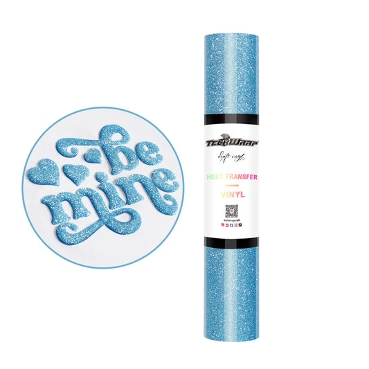 5ft Romantic Blue Glitter Puff HTV