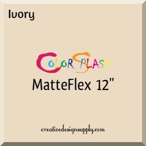 Ivory ColorSplash 12" MatteFlex HTV