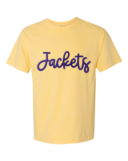 Jackets Embroidered Puff Comfort Colors Tee