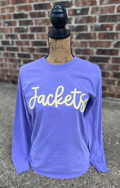 Violet Jackets Embroidered Puff CC Long Sleeve