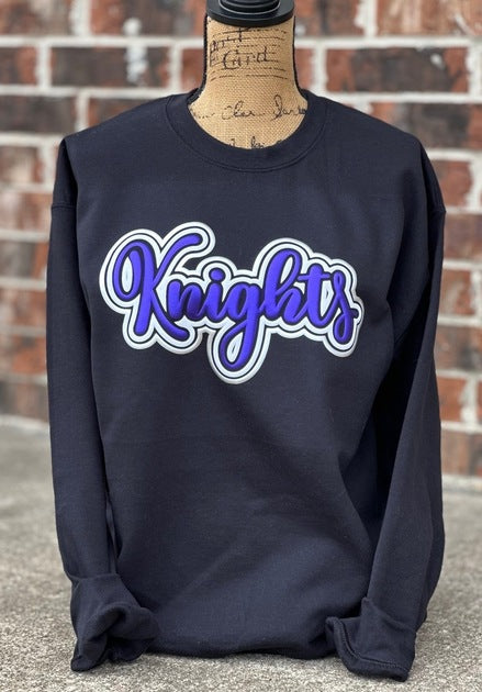 North Webster Knights Black Gildan RTW Crewneck