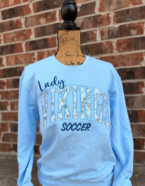 Lady Vikings Soccer DTF on Hydrangea CC 1466