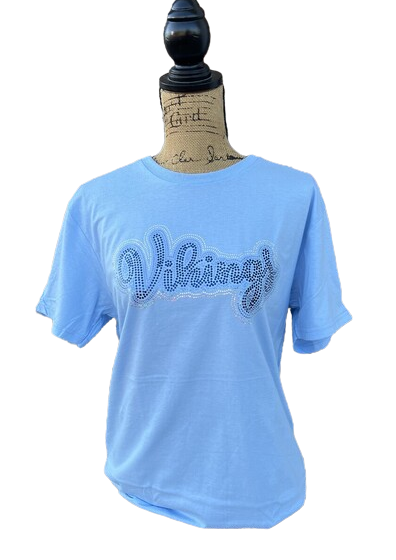 AVB Vikings Light Blue Spangles SS Tee