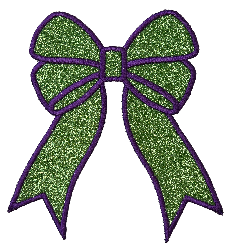 Applique Glitter Bows