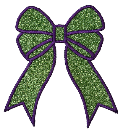 Applique Glitter Bows