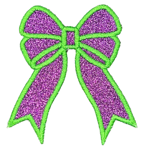 Applique Glitter Bows