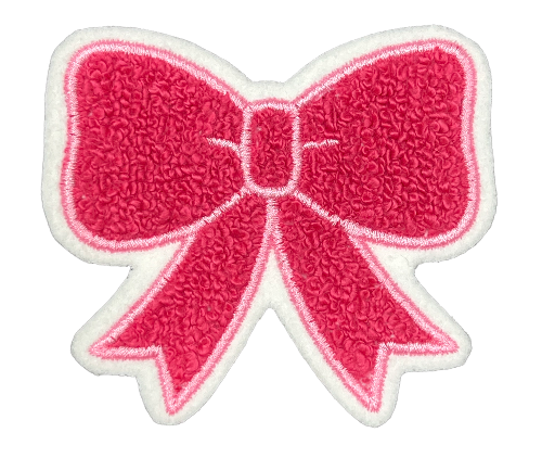 4" Hot Pink/Pink Chenille Patch