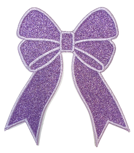 Applique Glitter Bows