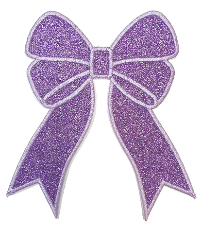 Applique Glitter Bows
