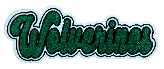 12" Mansfield Wolverines Chenille Patch