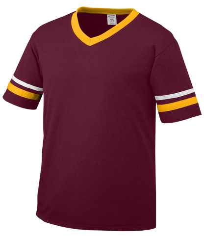 Sleeve Stripe V-Neck Adult Jersey 360