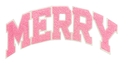 12" Merry Chenille Patch