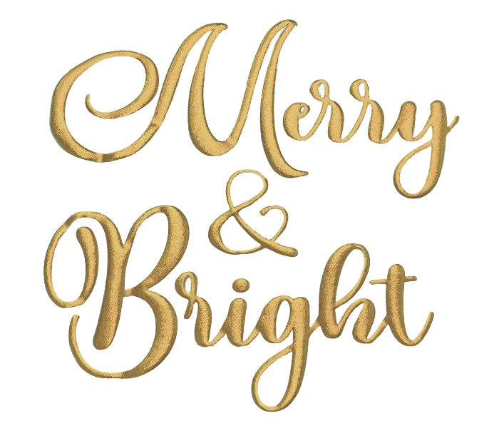Merry and Bright Puff Script RTA HTV