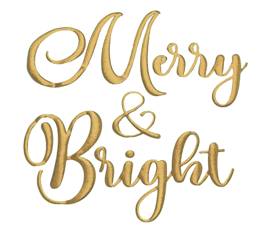 Merry and Bright Puff Script RTA HTV