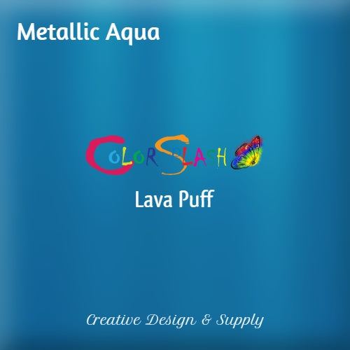 Metallic Aqua CS Lava Puff HTV
