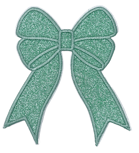 Applique Glitter Bows