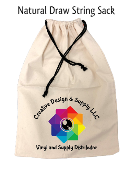 Blank Natural Drawstring Bag