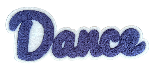 5" Navy Blue Dance Chenille Patch