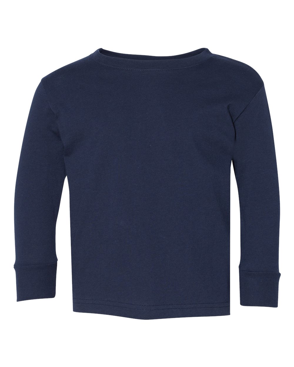 Navy Toddler Fine Jersey Long Sleeve Tee - 3302