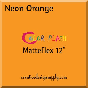 Neon Orange ColorSplash 12" MatteFlex HTV
