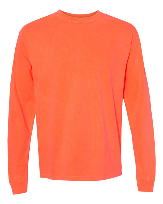 Neon Orange CC Garment Dyed LS 6014
