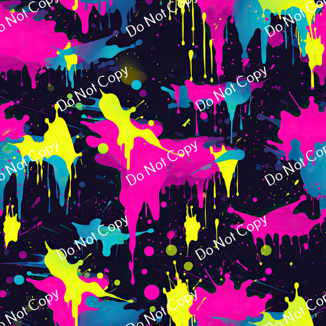 HTV Neon Paint Splash PPV