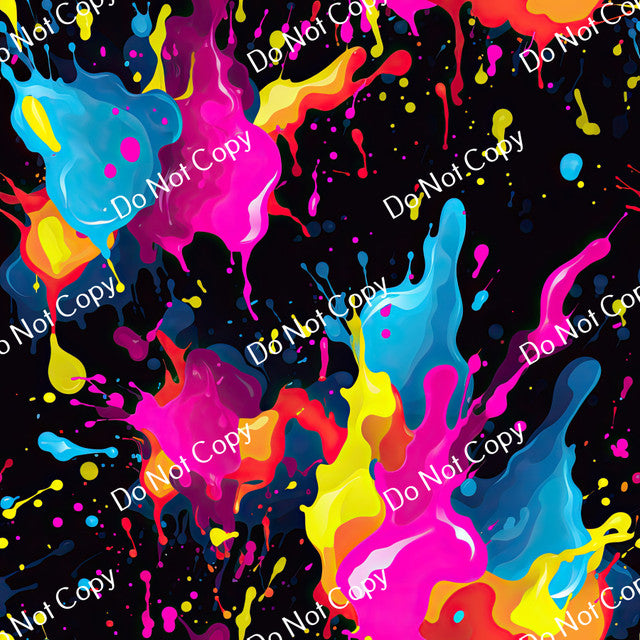 HTV Neon Paint Splash PPV