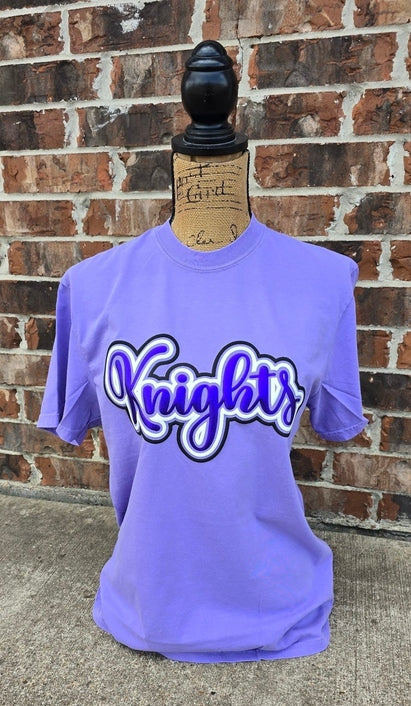 North Webster Vikings Violet Comfort Colors RTW Tee