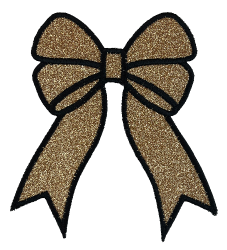 Applique Glitter Bows