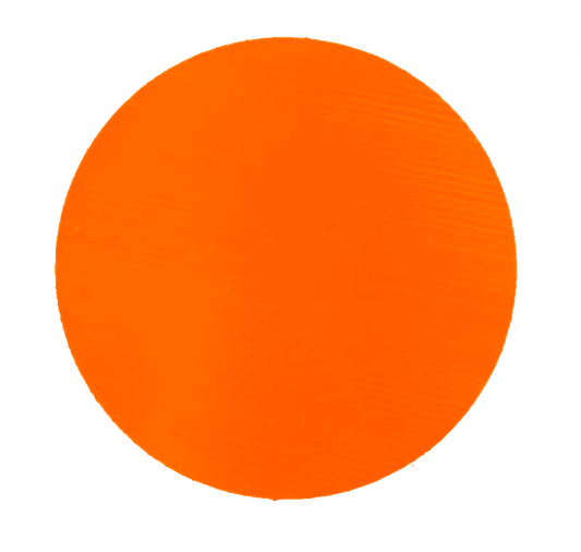 Orange 11" Corrugated Circle