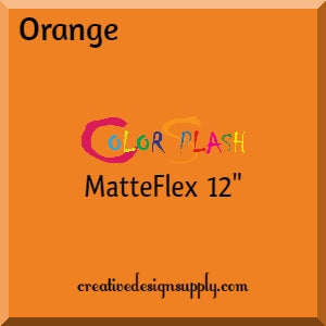 Orange ColorSplash 12" MatteFlex HTV