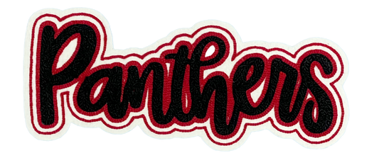 10" Panthers Chenille Patch