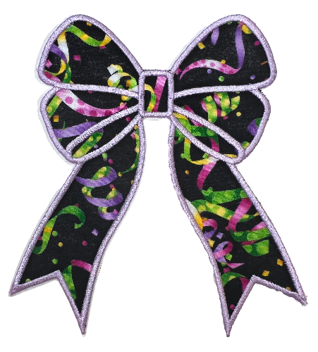 Applique Glitter Bows
